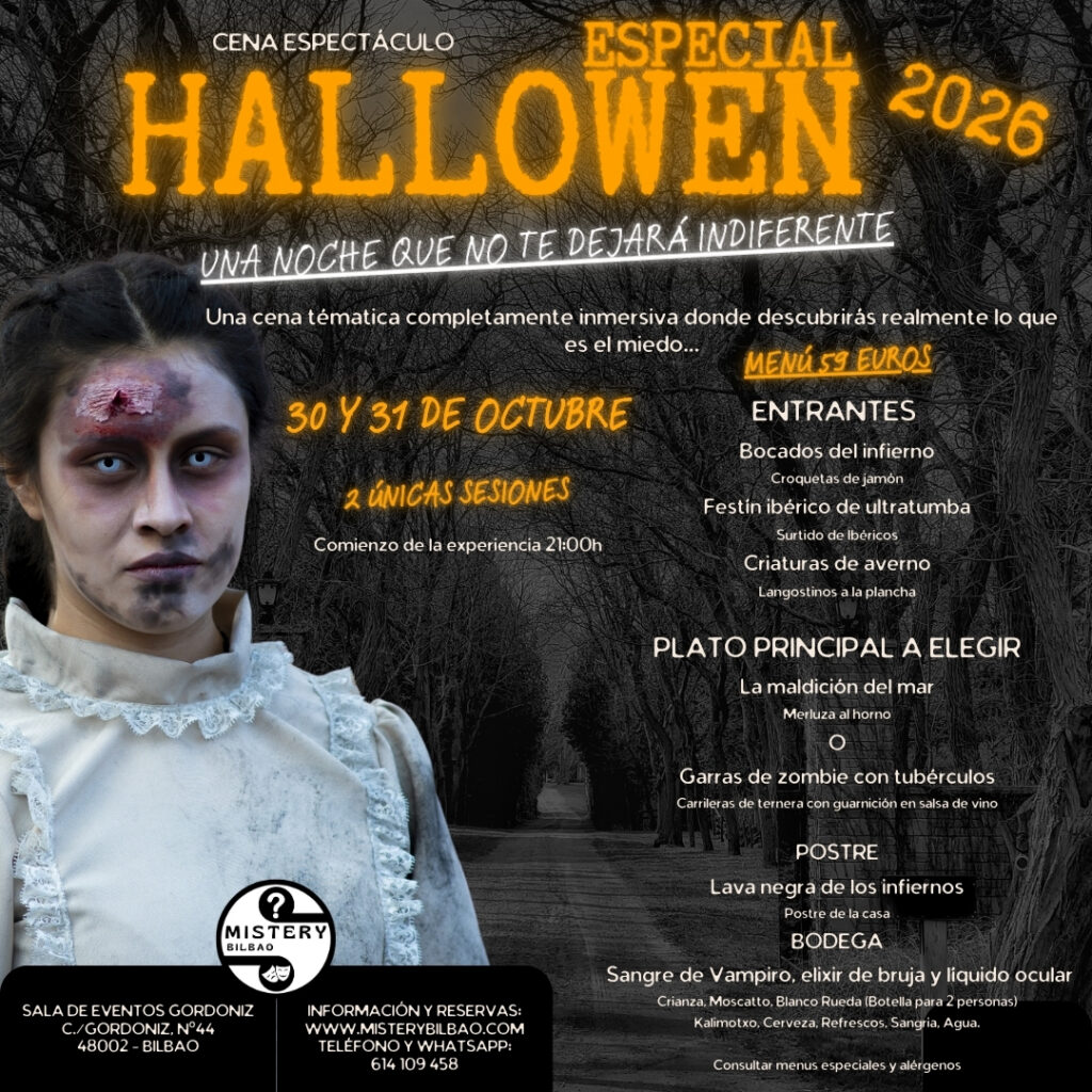 Especial Halloween 2026 en Bilbao